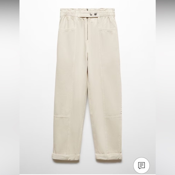 BNWT XS MANGO Highrise Tapered Jeans - Picture 7 of 9